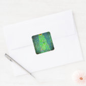 Gustav Klimt Sunflower Vierkante Sticker (Envelop)