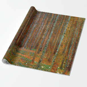 Gustav Klimt - Tannenwald Dennenbos Cadeaupapier