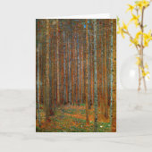 Gustav Klimt - Tannenwald Dennenbos Kaart (Gele Bloem)