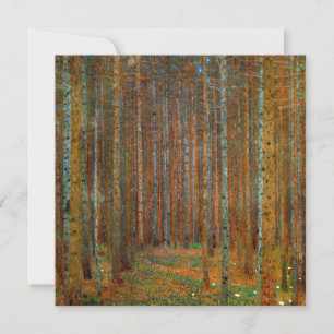 Gustav Klimt - Tannenwald Dennenbos Kaart