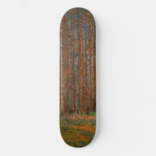 Gustav Klimt - Tannenwald dennenbos Persoonlijk Skateboard