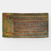 Gustav Klimt - Tannenwald dennenbos Spandoek (Horizontaal)