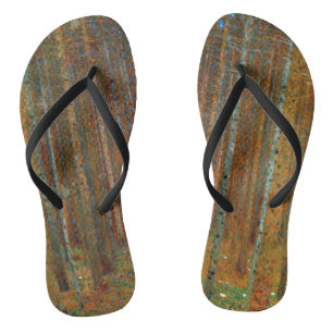 Gustav Klimt - Tannenwald dennenbos Teenslippers