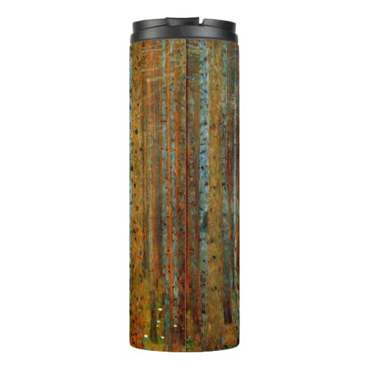 Gustav Klimt - Tannenwald dennenbos Thermosbeker (Achterkant)