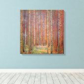 Gustav Klimt - Tannenwald I Canvas Afdruk (Insitu (Houten vloer))