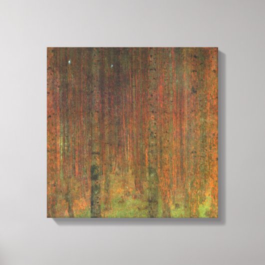 Gustav Klimt - Tannenwald II Canvas Afdruk (Voorkant)