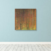 Gustav Klimt - Tannenwald II Canvas Afdruk (Insitu (Houten vloer))