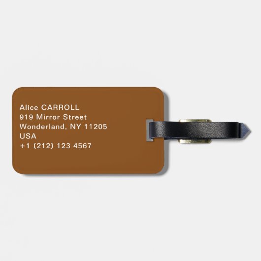 Gustav Klimt - Tannenwald Pine Forest Bagagelabel (Achterkant horizontaal)