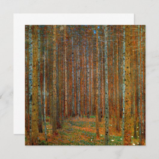 Gustav Klimt - Tannenwald Pine Forest Bedankkaart (Voorkant / Achterkant)