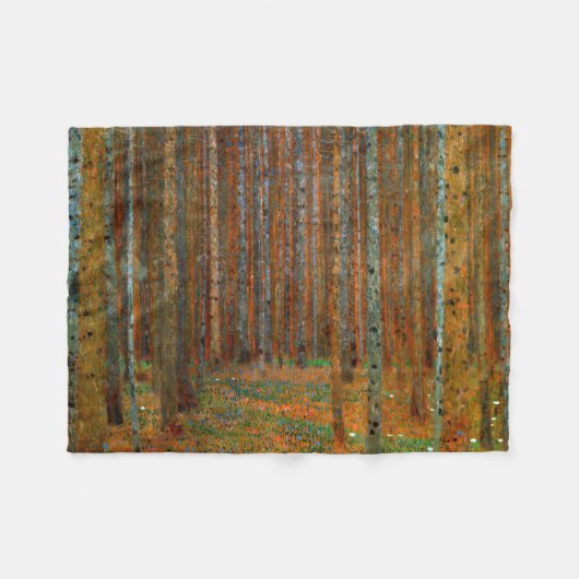 Gustav Klimt - Tannenwald Pine Forest Fleece Deken (Voorkant (Horizontaal))