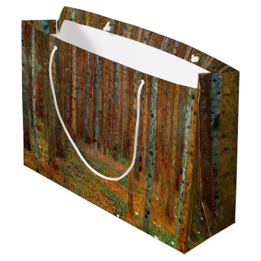 Gustav Klimt - Tannenwald Pine Forest Groot Cadeauzakje (Achterkant Gekanteld)