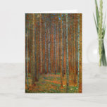 Gustav Klimt - Tannenwald Pine Forest Kaart<br><div class="desc">Fir Forest / Tannenwald Pine Forest - Gustav Klimt,  Oil on Canvas,  1902</div>