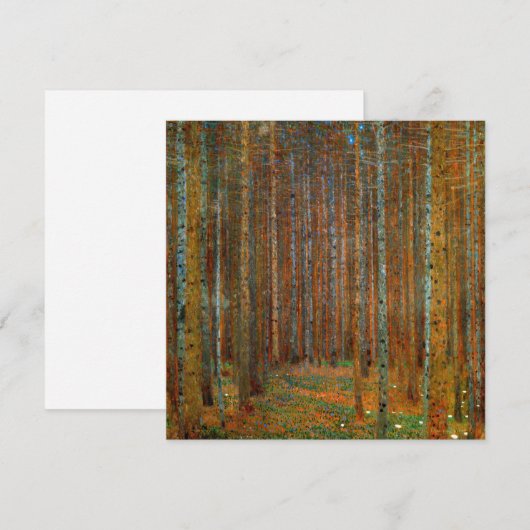 Gustav Klimt - Tannenwald Pine Forest Kaart (Voorkant / Achterkant)