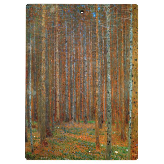 Gustav Klimt - Tannenwald Pine Forest Klembord (Achterkant)