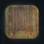 Gustav Klimt - Tannenwald Pine Forest Papieren Bordje<br><div class="desc">Fir Forest / Tannenwald Pine Forest - Gustav Klimt,  Oil on Canvas,  1902</div>