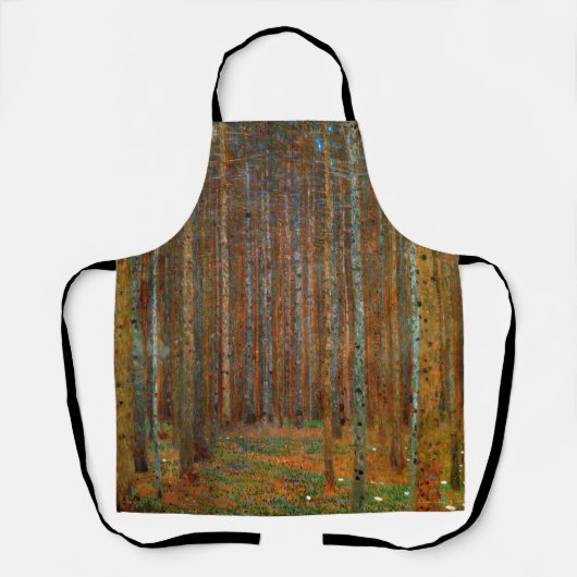 Gustav Klimt - Tannenwald Pine Forest Schort (Voorkant)