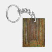 Gustav Klimt - Tannenwald Pine Forest Sleutelhanger (Voorkant Links)