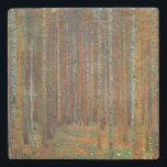 Gustav Klimt - Tannenwald Pine Forest Stenen Onderzetter<br><div class="desc">Fir Forest / Tannenwald Pine Forest - Gustav Klimt,  Oil on Canvas,  1902</div>