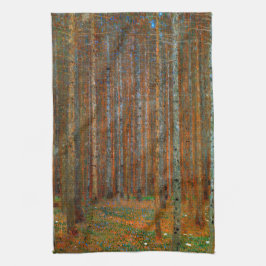 Gustav Klimt - Tannenwald Pine Forest Theedoek