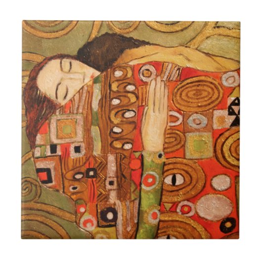 Gustav Klimt Tegeltje (Voorkant)
