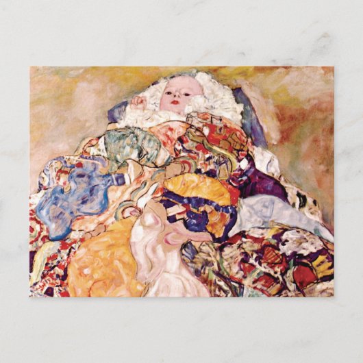 Gustav Klimt - The Baby Cradle - Newborn Briefkaart (Voorkant)