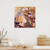 Gustav Klimt - The Baby Cradle - Newborn Poster (Keuken)