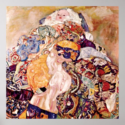 Gustav Klimt - The Baby Cradle - Newborn Poster (Voorkant)