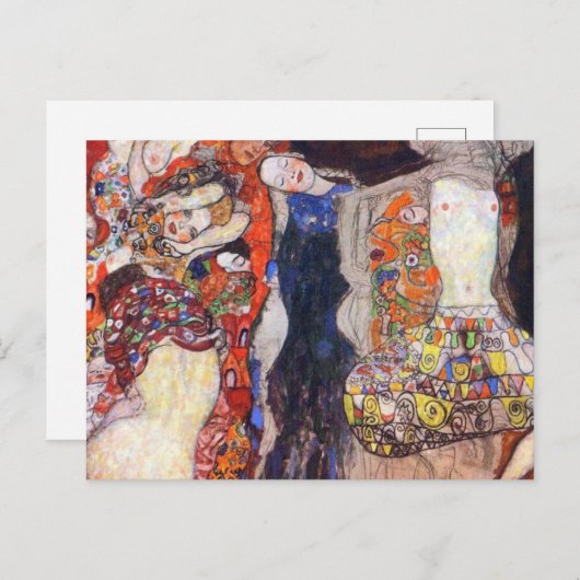 Gustav Klimt - The Bride Briefkaart (Voorkant / Achterkant)