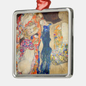 Gustav Klimt - The Bride (onafgewerkt) Metalen Ornament (Links)