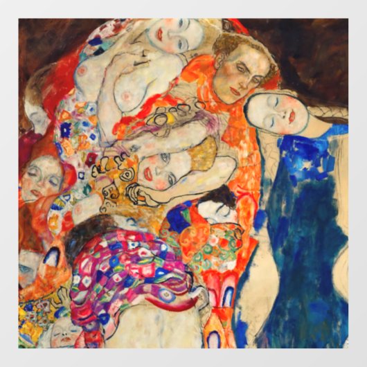 Gustav Klimt - The Bride (onafgewerkt) Raamsticker (Vel)