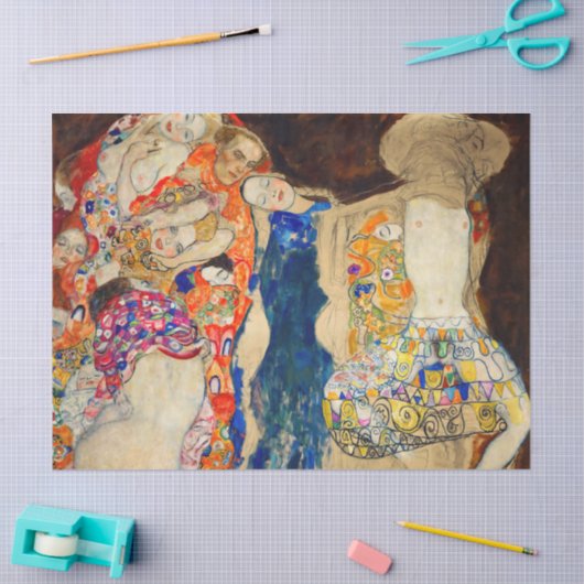 Gustav Klimt - The Bride (onafgewerkt) Tissuepapier (Craft)