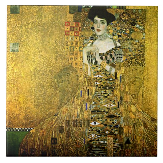 Gustav Klimt The Golden Lady Ceramics Tegeltje (Voorkant)
