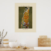 Gustav Klimt The Hope II 1907-1908 Poster Print (Keuken)