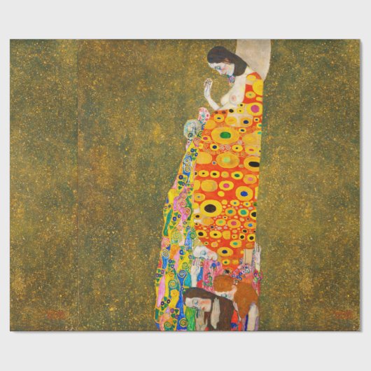 Gustav Klimt The Hope II, Die Hoffnung II Cadeaupapier (Vlak)