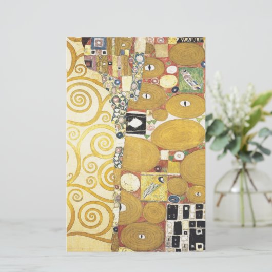 Gustav Klimt - The Hug - Classic Artwork Briefpapier (Staand voorkant)