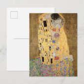 Gustav Klimt | The Kiss, 1907-08 Briefkaart (Voorkant / Achterkant)
