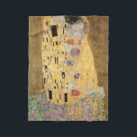 Gustav Klimt | The Kiss, 1907-08 Fleece Deken<br><div class="desc">The Kiss,  1907-08 | door Gustav Klimt | Art Location: Osterreichische Galerie Belvedere,  Wenen,  Oostenrijk | Oostenrijkse artiest | Collectie Afbeelding nummer: XAM601</div>