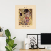 Gustav Klimt The Kiss 1907-08 Poster Print (Thuiskantoor)