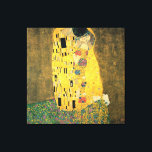 GUSTAV KLIMT - The kiss 1907 Canvas Afdruk<br><div class="desc">GUSTAV KLIMT - The kiss 1907</div>