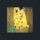 GUSTAV KLIMT - The kiss 1907 Canvas Afdruk<br><div class="desc">GUSTAV KLIMT - The kiss 1907</div>