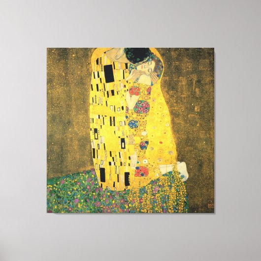 GUSTAV KLIMT - The kiss 1907 Canvas Afdruk (Voorkant)