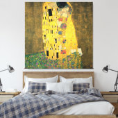 GUSTAV KLIMT - The kiss 1907 Canvas Afdruk (Insitu (Slaapkamer))