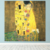 GUSTAV KLIMT - The kiss 1907 Canvas Afdruk (Insitu (Houten vloer))