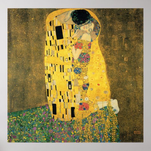 GUSTAV KLIMT - The kiss 1907 Poster (Voorkant)