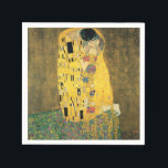 GUSTAV KLIMT - The kiss 1907 Servetten<br><div class="desc">GUSTAV KLIMT - De kus 1907 Olie en goud folie op doek</div>