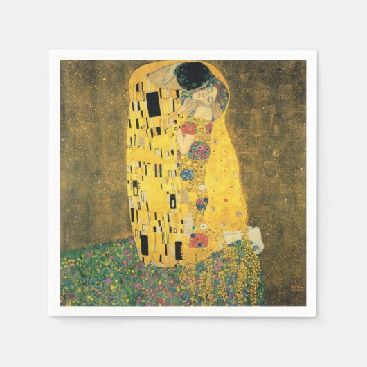 GUSTAV KLIMT - The kiss 1907 Servetten (Voorkant)