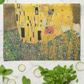 GUSTAV KLIMT - The kiss 1907 Theedoek (Gevouwen)