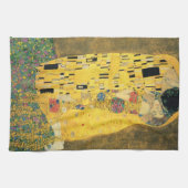 GUSTAV KLIMT - The kiss 1907 Theedoek (Horizontaal)