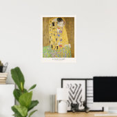 Gustav Klimt the Kiss Art Exhibition Poster Print (Thuiskantoor)