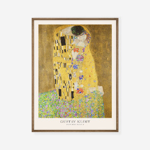 Gustav Klimt the Kiss Art Exhibition Poster Print